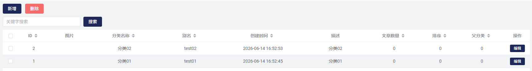 分类列表